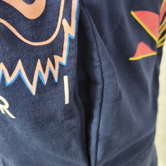 Kenzo Paris Girls Dark Navy Colorful Jungle Tiger Dress Sz 14 - Picture 7 of 14